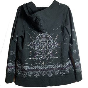 Lane Bryant Graphic Hoodie Sweatshirt Black14/16